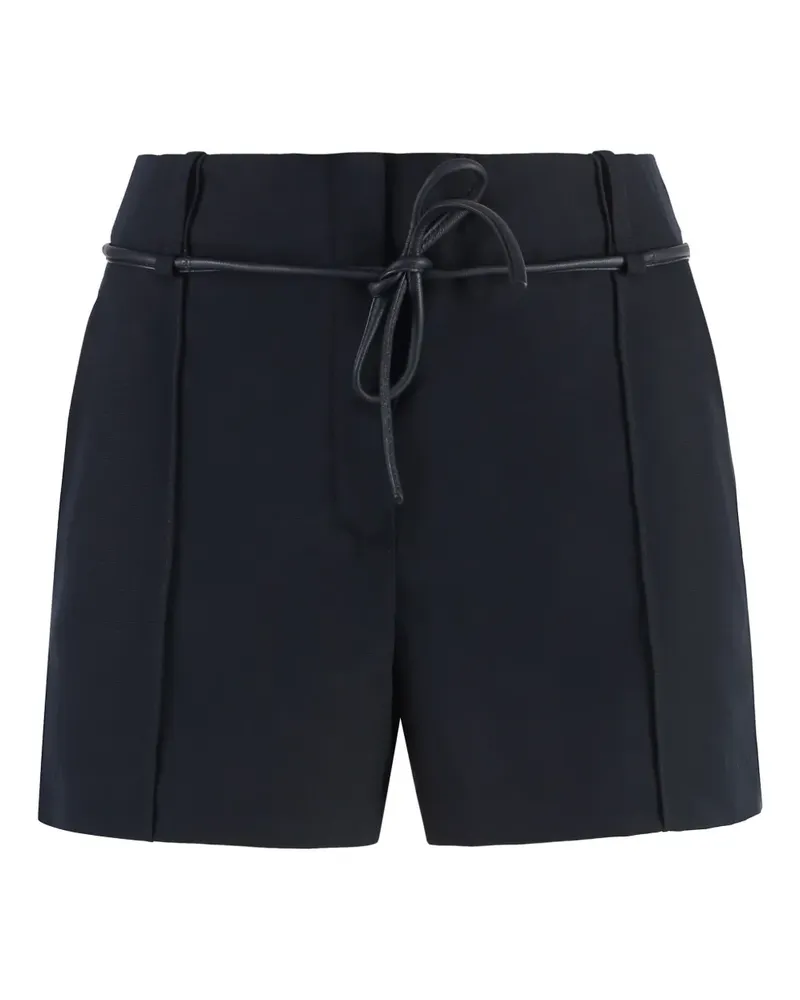 Yves Salomon Shorts mit hohem Bund - Blau Blau