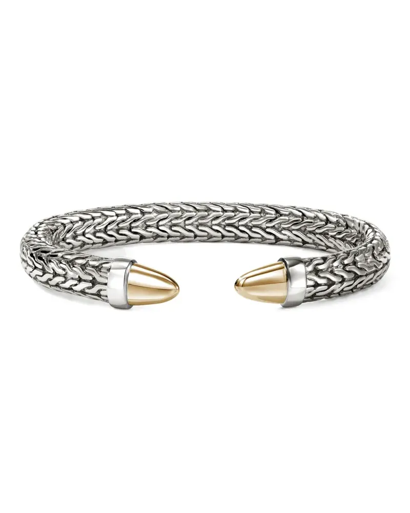 John Hardy 14K yellow gold and sterling silver Spear 50 Flex bracelet - Silber Silber