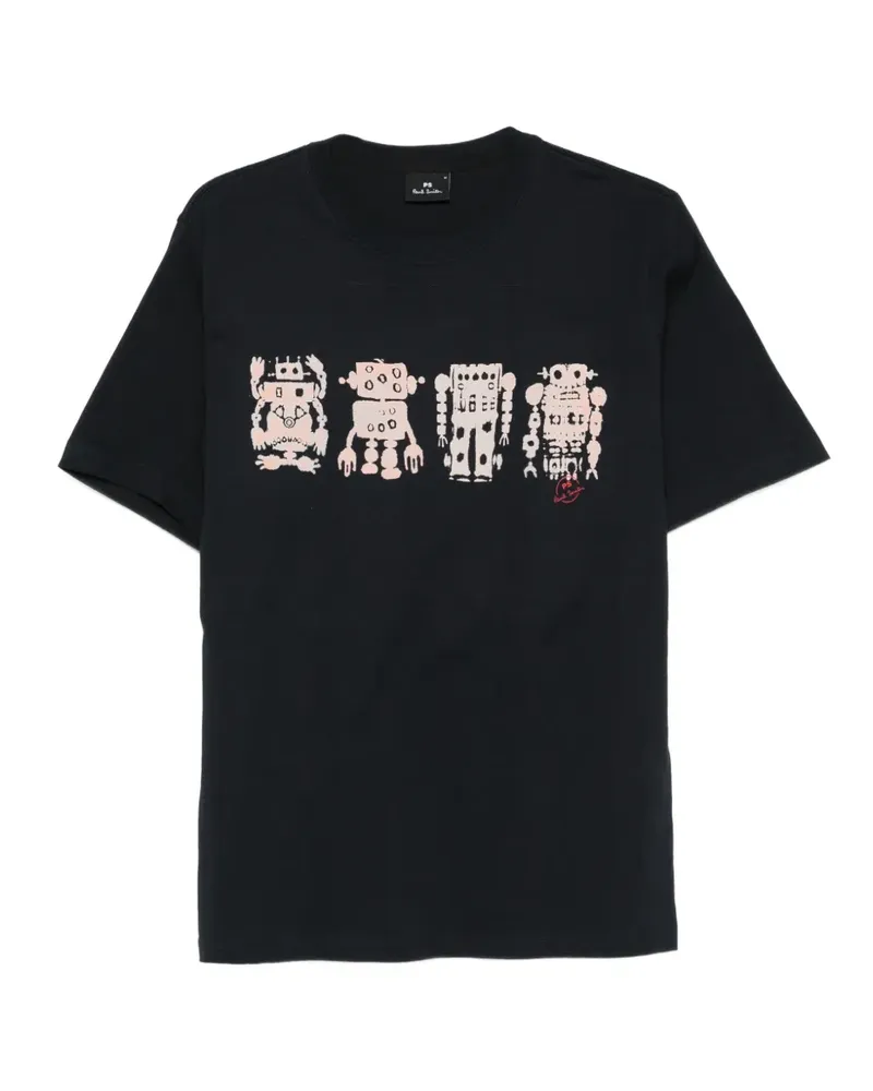 Paul Smith Screen Robot print T-shirt - Blau Blau