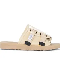 SUICOKE KAW-Cab Sandalen mit Klettverschluss Nude