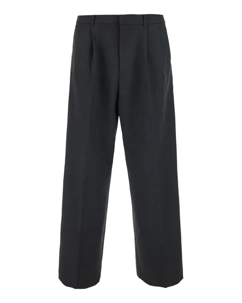 Dunst Straight-Leg-Hose mit Falten - Grau Grau