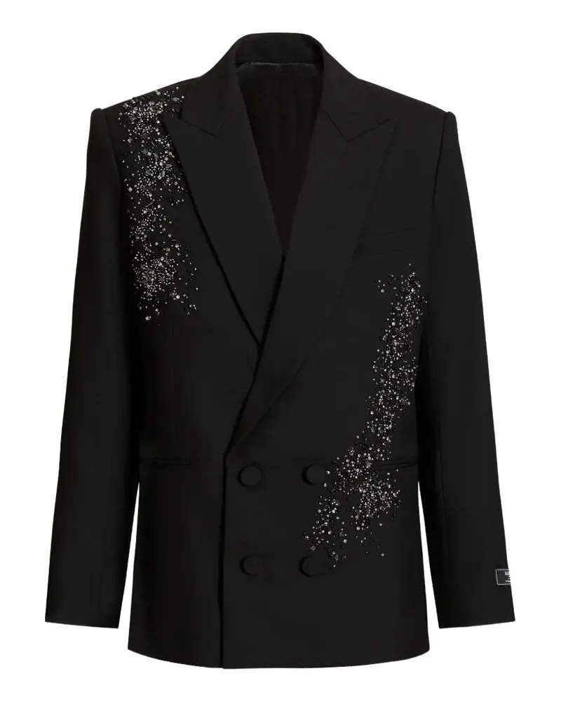 Balmain Doppelreihiges Sakko - Schwarz Schwarz