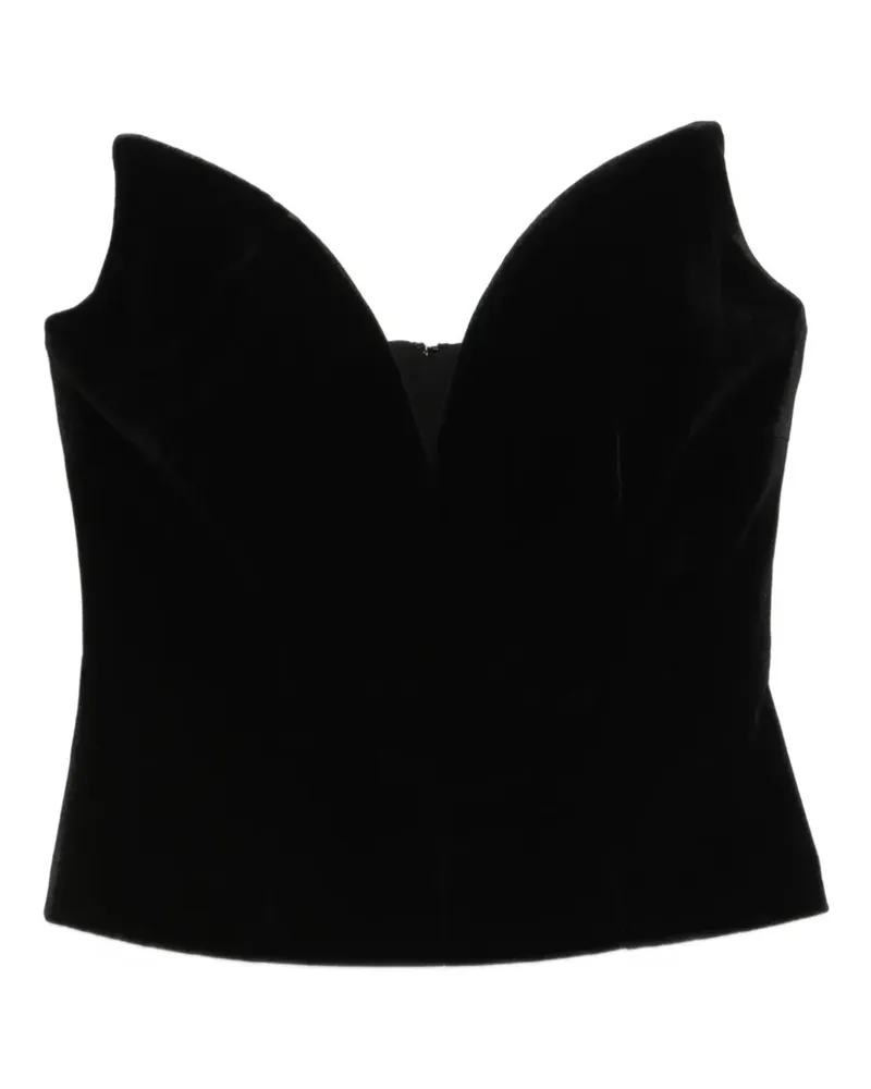 Roland Mouret Top mit Herzausschnitt - Schwarz Schwarz