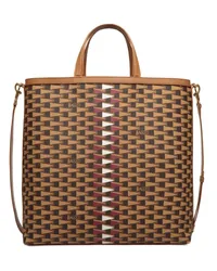 Bally Handtasche aus Faux-Leder Braun