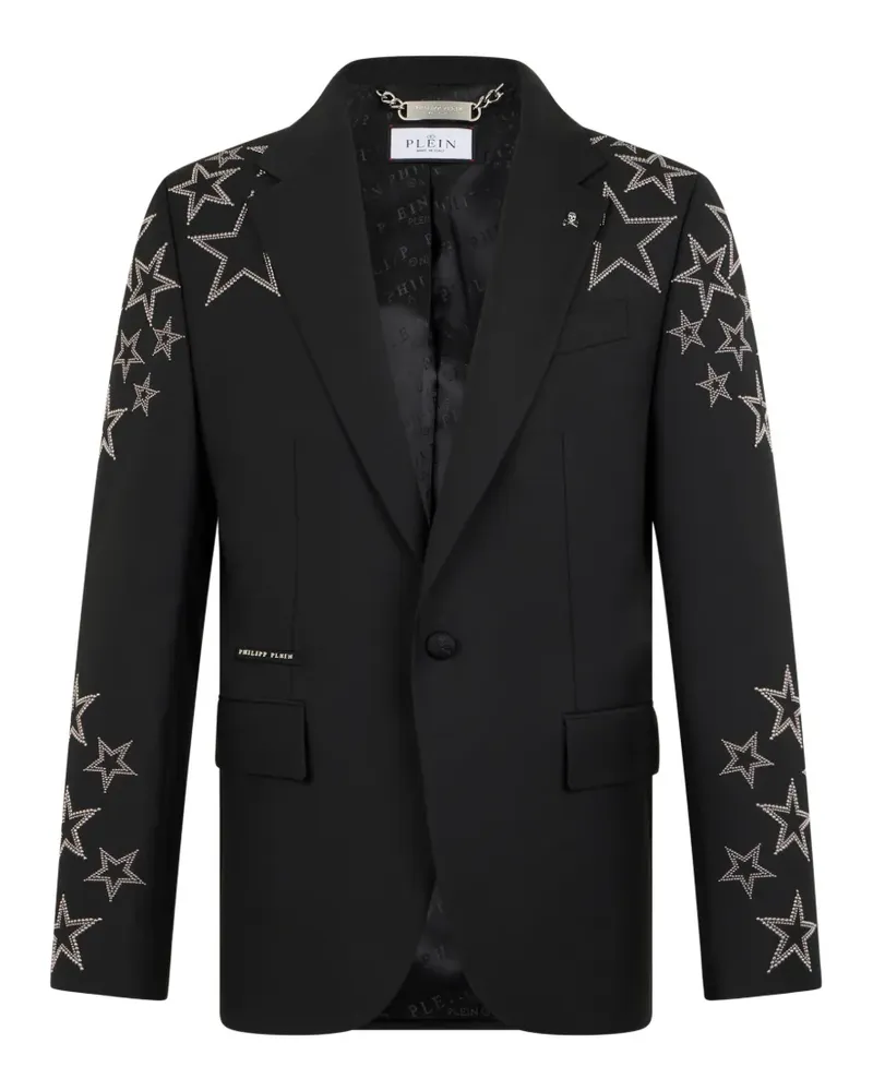 Philipp Plein studs star-detail blazer - Schwarz Schwarz
