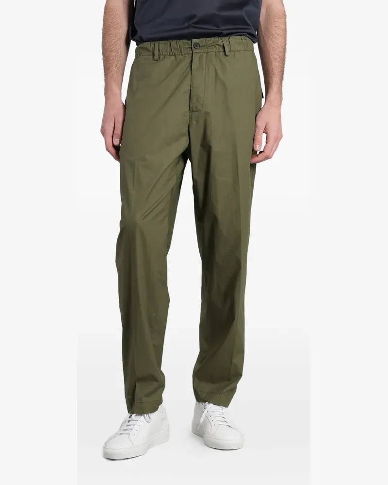 Low Brand elasticated-waistband flap-pocket trousers - Grün Grün