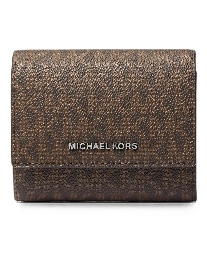 Michael Kors Hudson Portemonnaie mit Logo-Print - Braun Braun