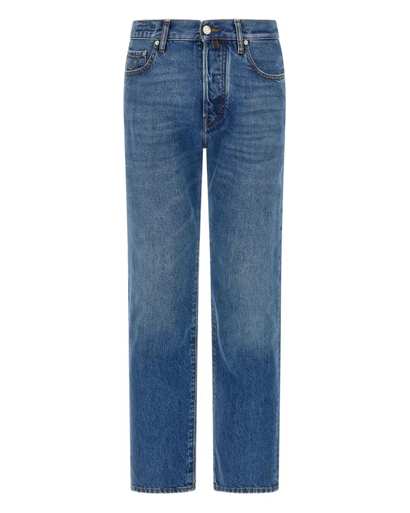 Jacob Cohën Edo Jeans mit Logo-Patch - Blau Blau