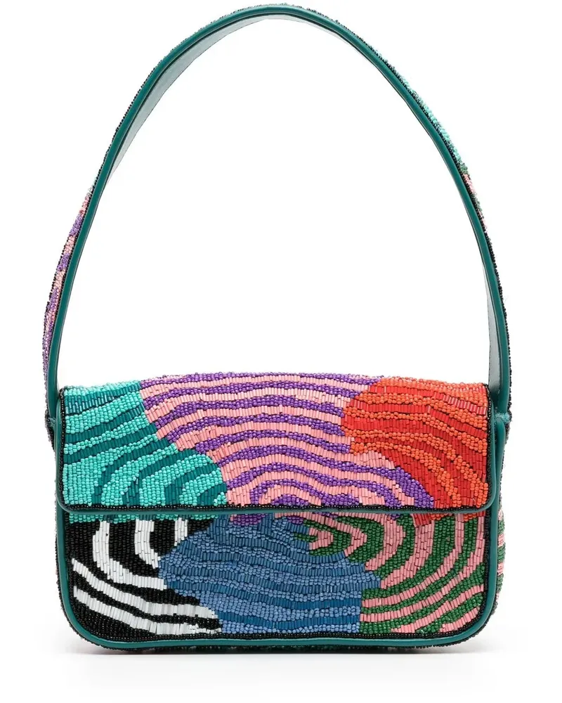 STAUD Tommy Schultertasche mit Perlen - Mehrfarbig Mehrfarbig