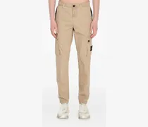 Cargohose mit Logo - Nude
