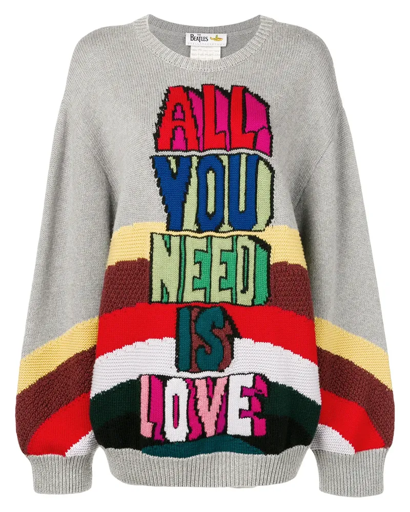 Stella McCartney All You Need Is Love' Pullover - Grau Grau