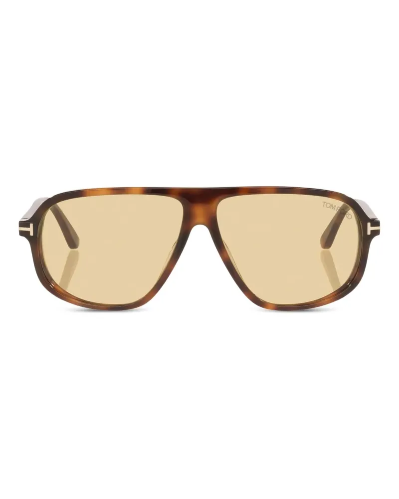 Tom Ford Guillaume Sonnenbrille mit Metalldetail - Grün Grün