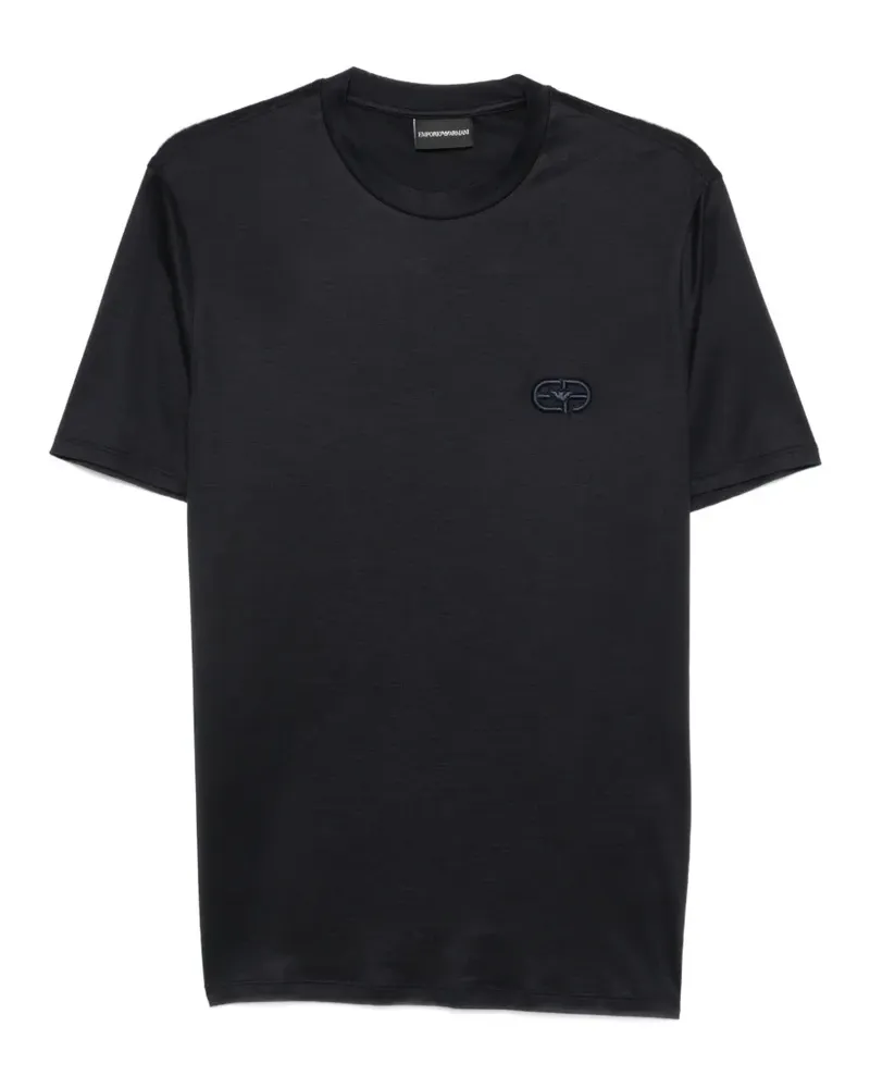Emporio Armani T-Shirt mit Logo - Blau Blau