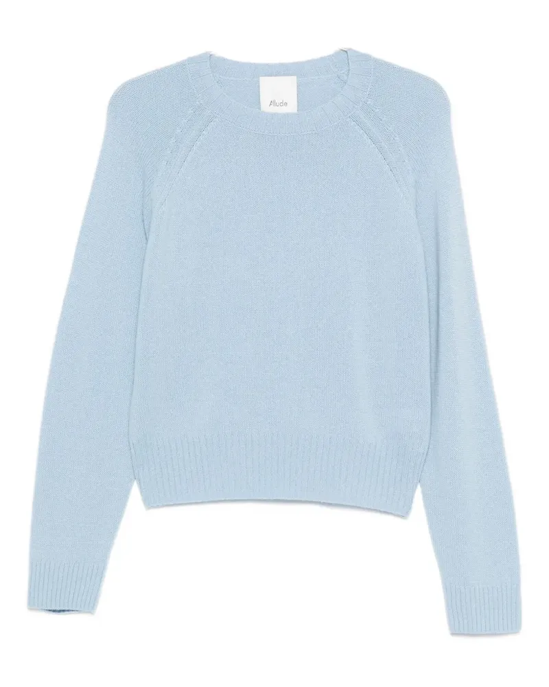 ALLUDE Pullover mit Rundhalsausschnitt - Blau Blau