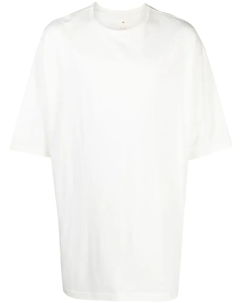 Y-3 T-Shirt mit Logo-Patch - Weiß Weiß