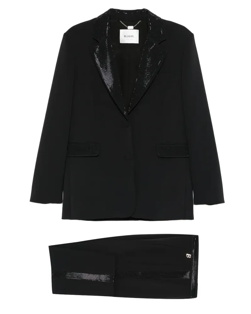 Blumarine Anzug mit Pailletten - Schwarz Schwarz