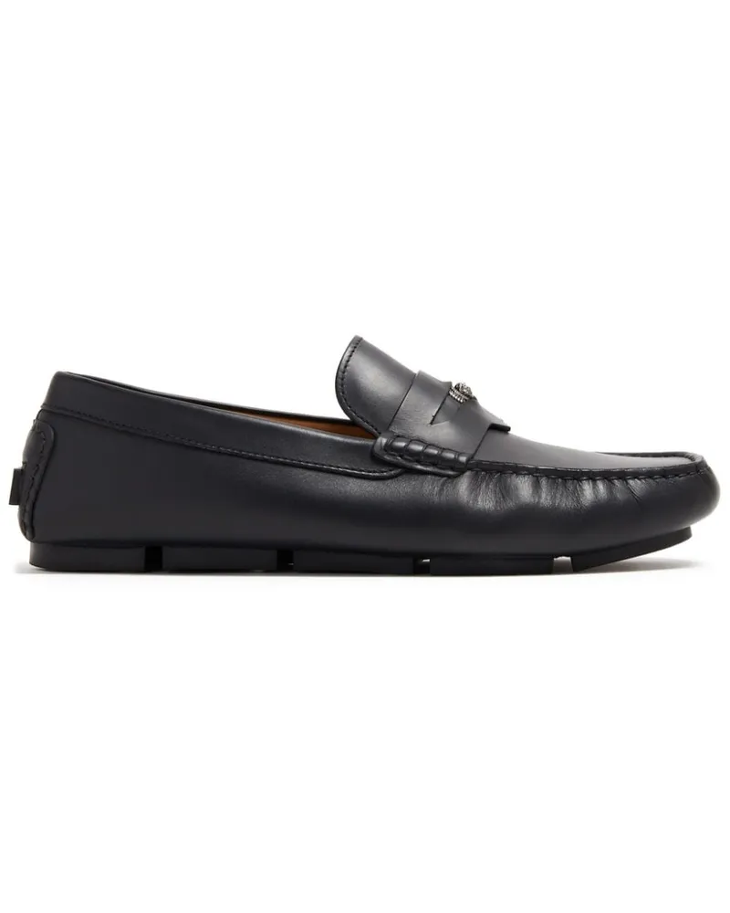 Versace Loafer mit Medusa-Schild - Schwarz Schwarz