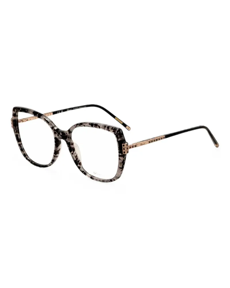Chopard geometric-frame glasses - Grau Grau