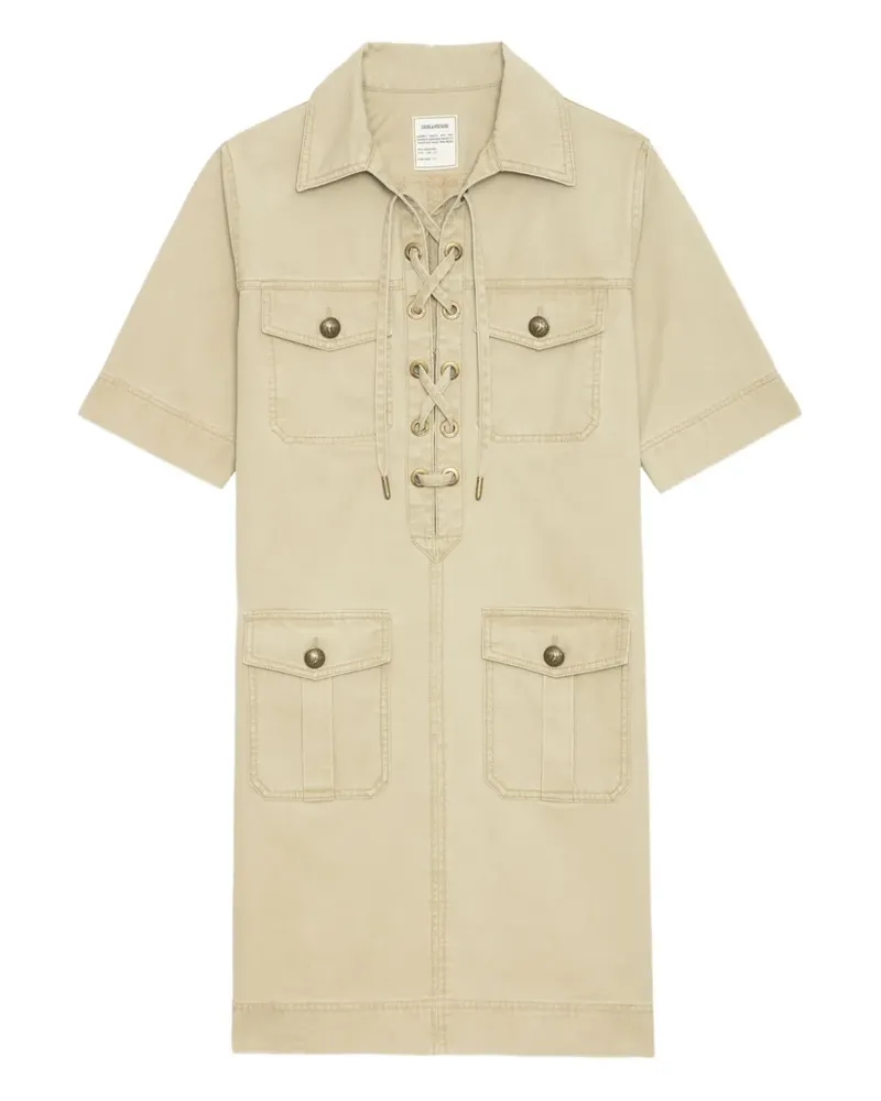 Zadig & Voltaire Record Hemdkleid - Nude Nude