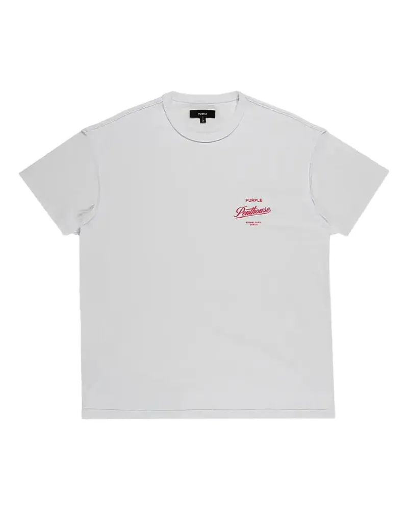 PURPLE BRAND Penthouse T-Shirt mit Print - Weiß Weiß