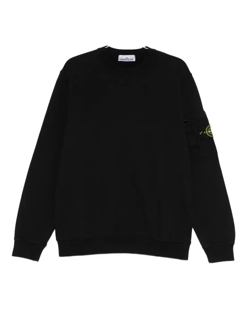 Stone Island patch pocket sweatshirt - Schwarz Schwarz