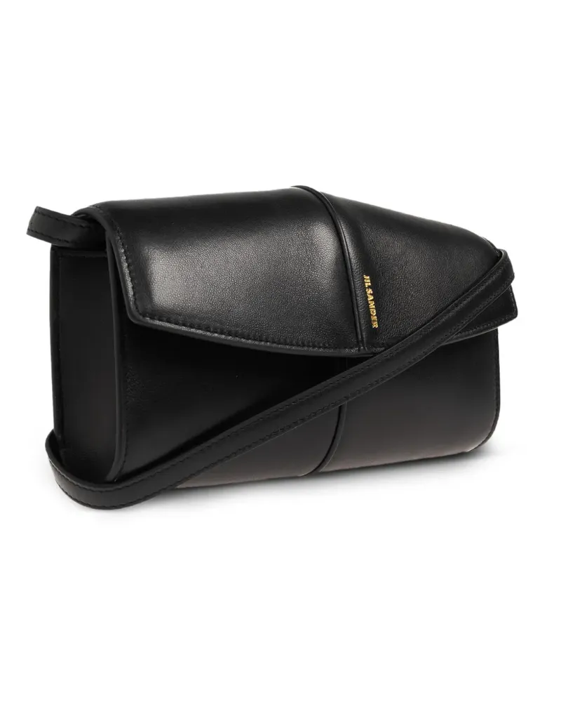 Jil Sander Linda Umhängetasche aus Leder - Schwarz Schwarz