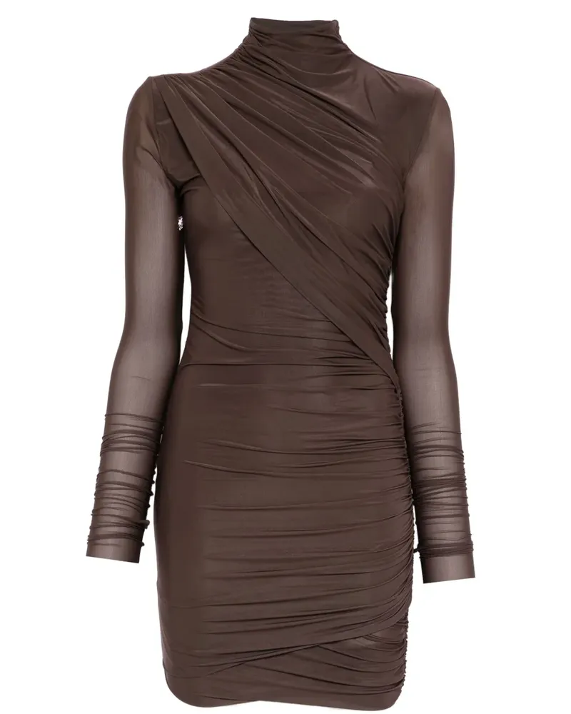 Aniye By Gerafftes Minikleid - Braun Braun