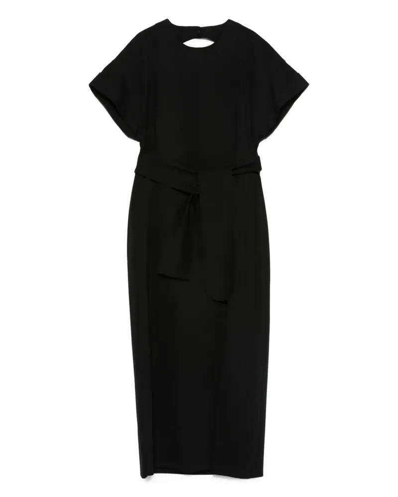 Akris Rückenfreies Kleid mit Gürtel - Schwarz Schwarz