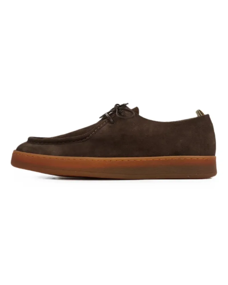 Officine Creative Italia Ambrie suede lace-up derby shoes - Braun Braun