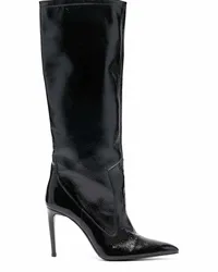 AMI Paris Stiefel mit spitzer Kappe Schwarz