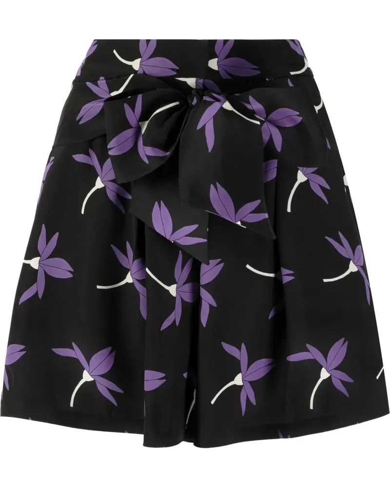 Valentino Garavani High-Waist-Shorts mit Print - Schwarz Schwarz