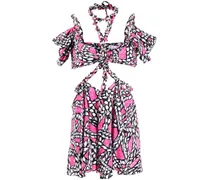 Minikleid mit Cut-Outs - Rosa