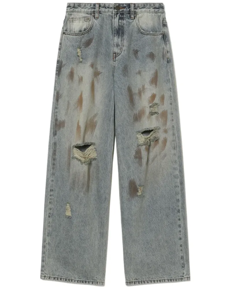 Tout a Coup Distressed-Jeans - Blau Blau