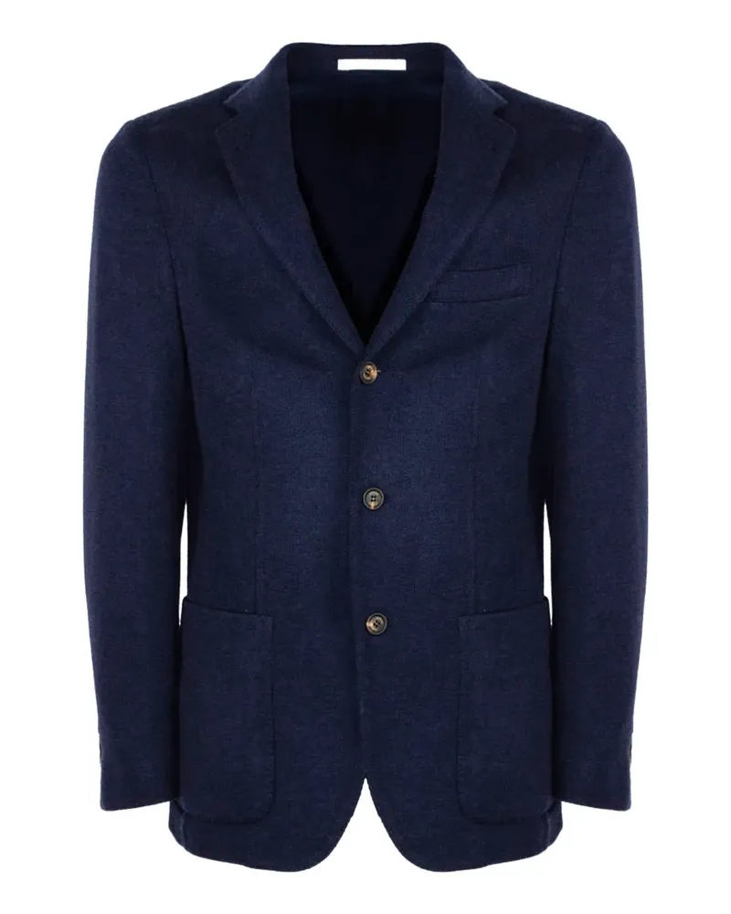 Eleventy single-breasted patch-pocket blazer - Blau Blau