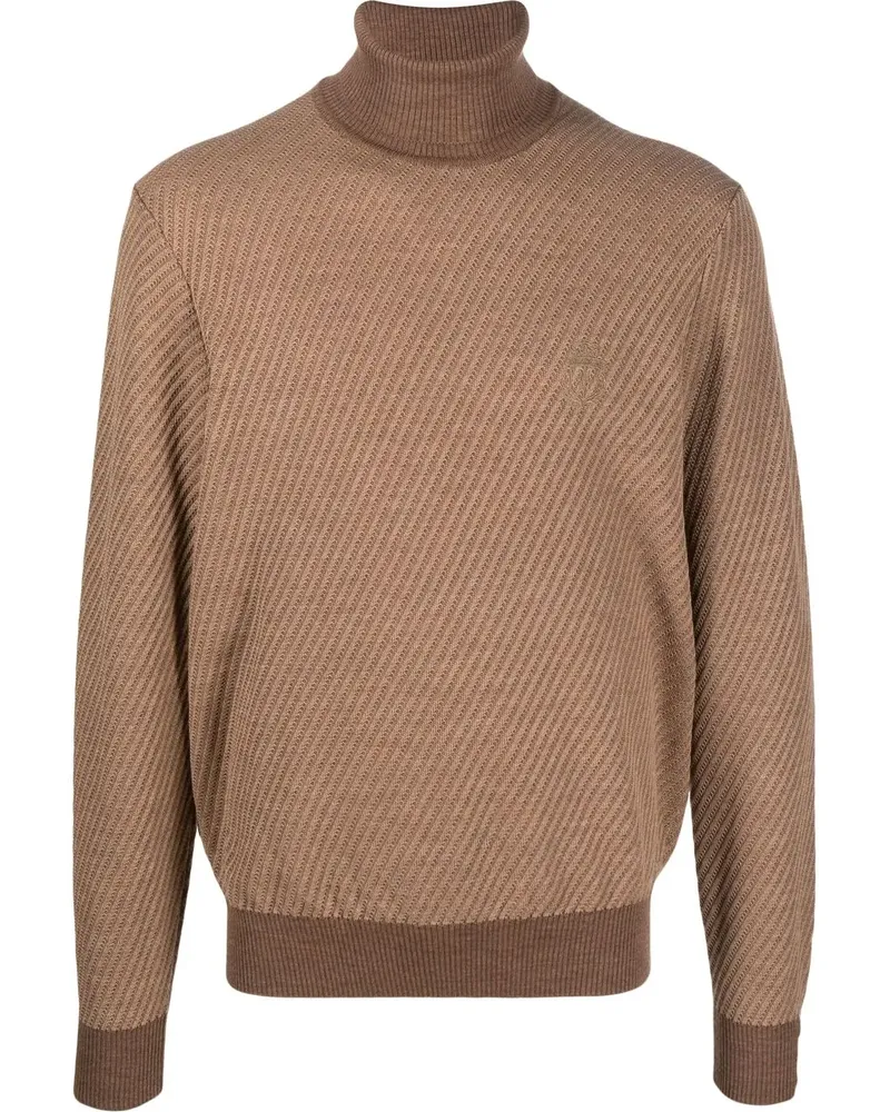 Billionaire Gestrickter Rollkragenpullover - Braun Braun