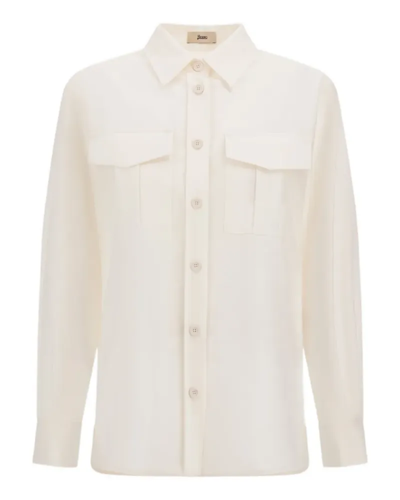 Herno flap-pocket button-up shirt - Nude Nude