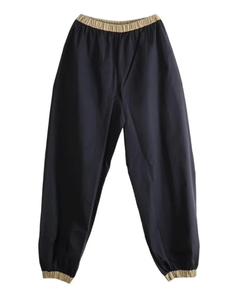 Baserange Moy elasticated-waist trousers - Schwarz Schwarz