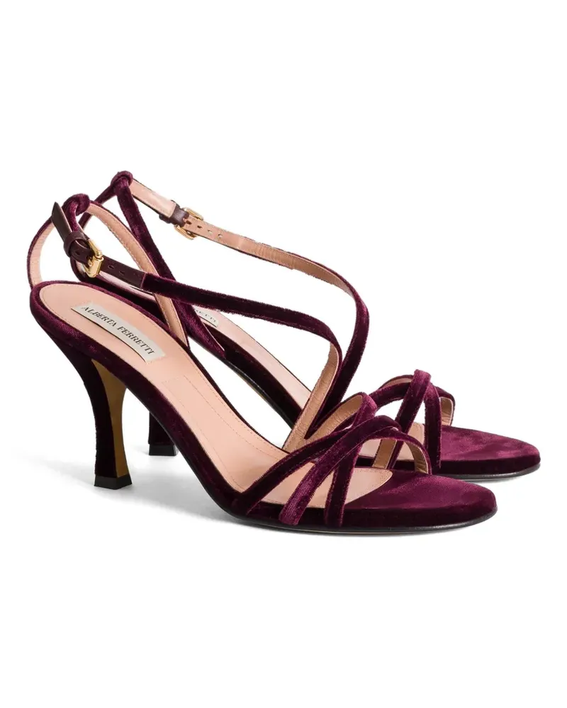 Alberta Ferretti Klassische Riemchensandalen - Violett Violett
