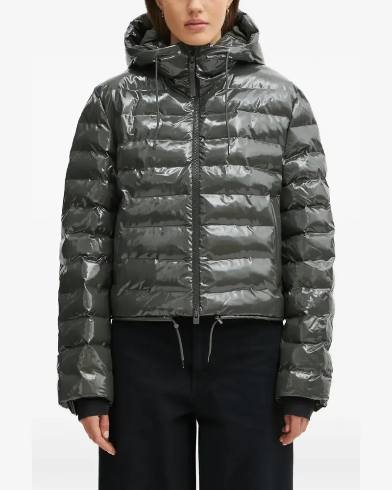 RAINS Lohja W3T2 hooded puffer jacket - Grau Grau