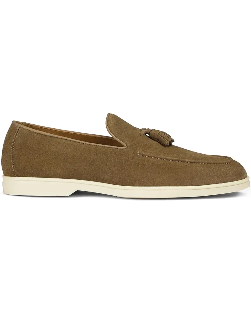 Doucal´s Loafer aus Wildleder mit Quasten - Braun Braun