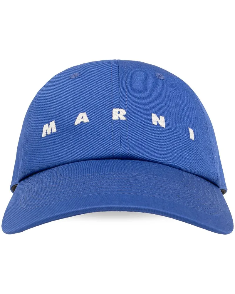 Marni Baseballkappe mit Logo-Stickerei - Blau Blau