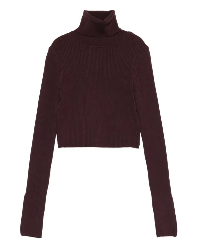 Elisabetta Franchi Geripptes Cropped-Top - Rot Rot