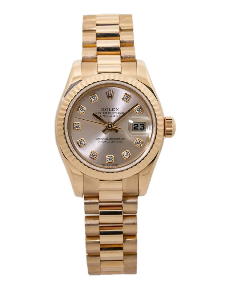 Rolex pre-owned Datejust 26mm watch - Nude Nude