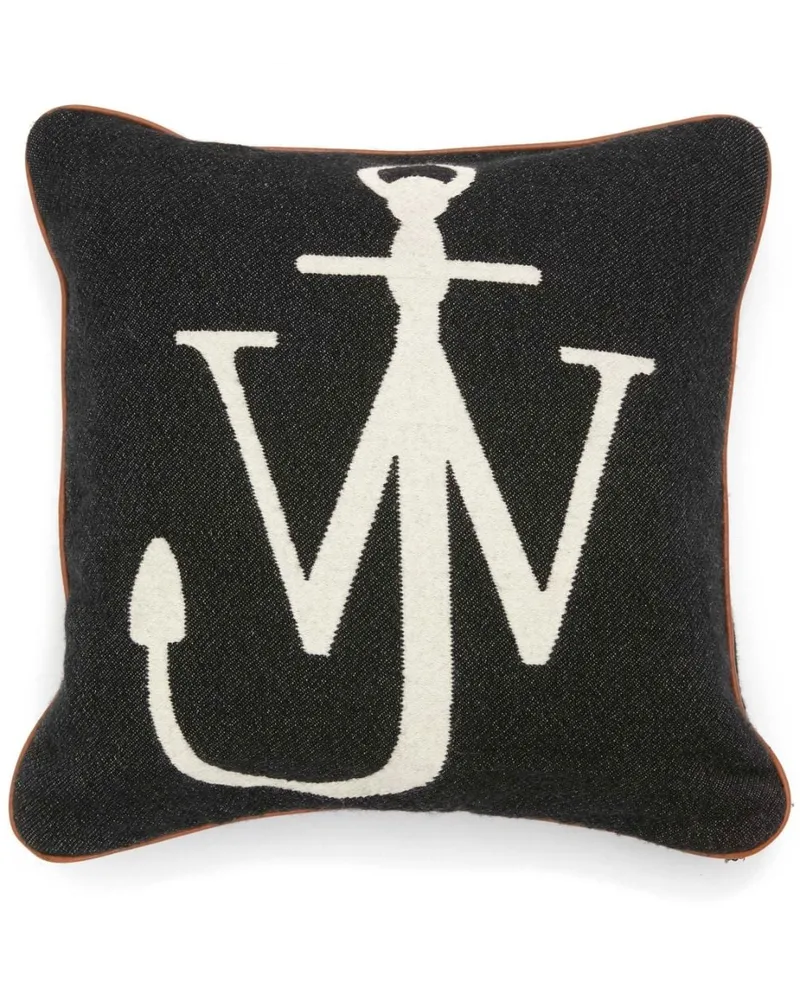 J.W.Anderson Kissen mit Anker-Logo - Schwarz Schwarz