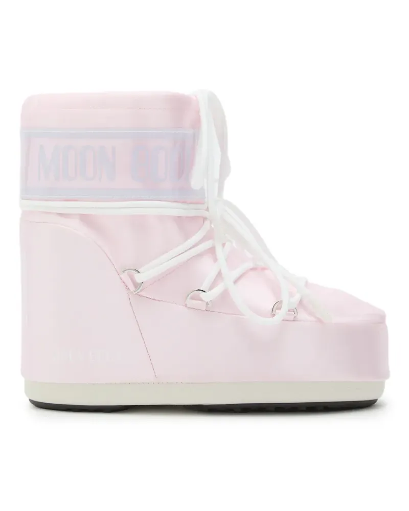 Moon Boot Icon Low Stiefel in Rose Pearly - Rosa Rosa