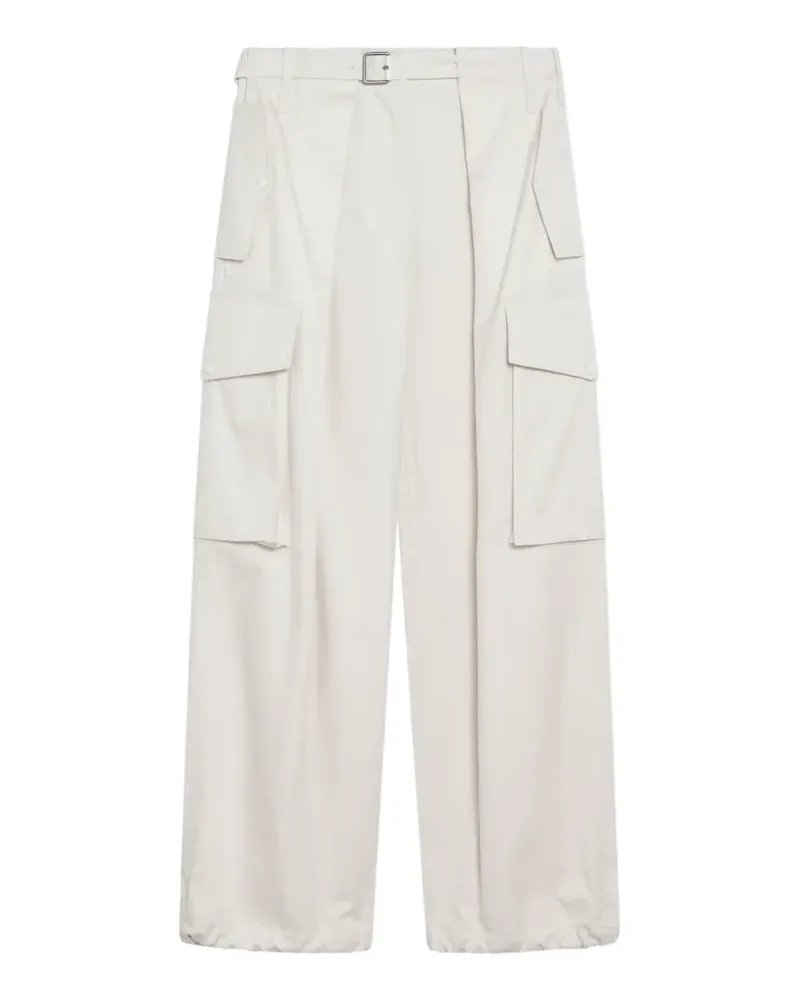 Loewe cargo trousers in cotton and silk - Nude Nude