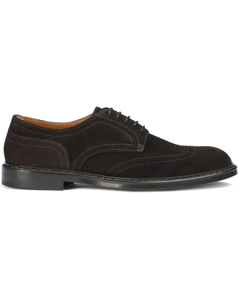 Doucal´s Derby-Schuhe aus Wildleder - Braun Braun