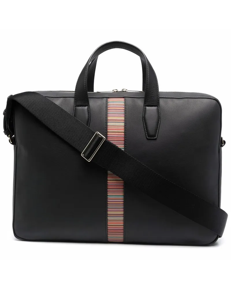 Paul Smith Handtasche mit Logo-Streifen Schwarz