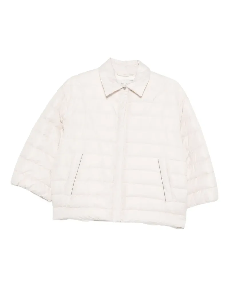 Peserico quilted puffer jacket - Nude Nude