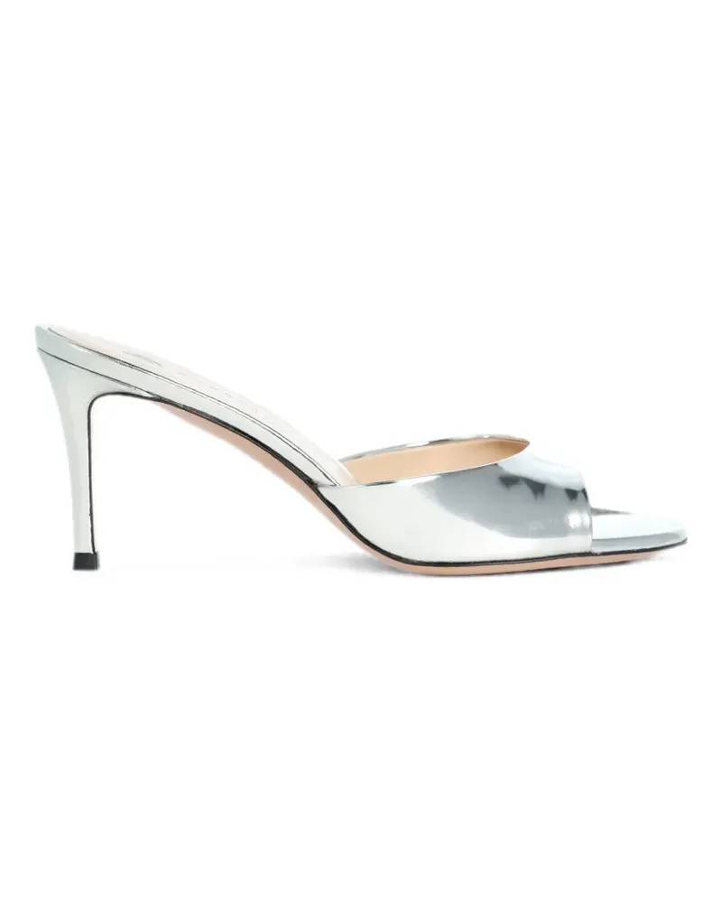 FESTA Milano Boa heeled mules - Silber Silber